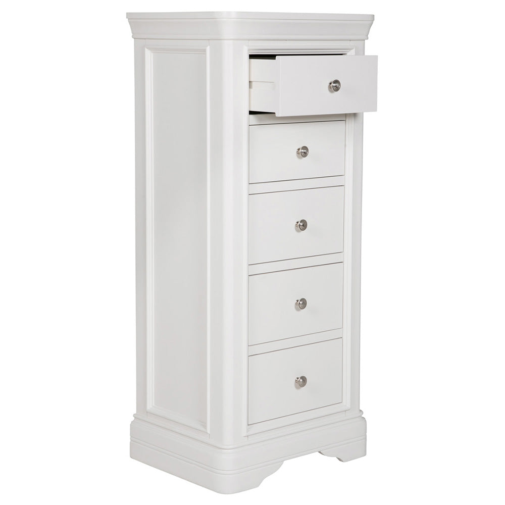 Harrington Bone Painted 5 Drawer Chest