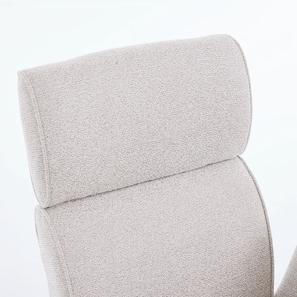 0.8m Grey Square Extending Ceramic Table & 4 x Grey High Back Swivel Chair Set - The Furniture Warehouse