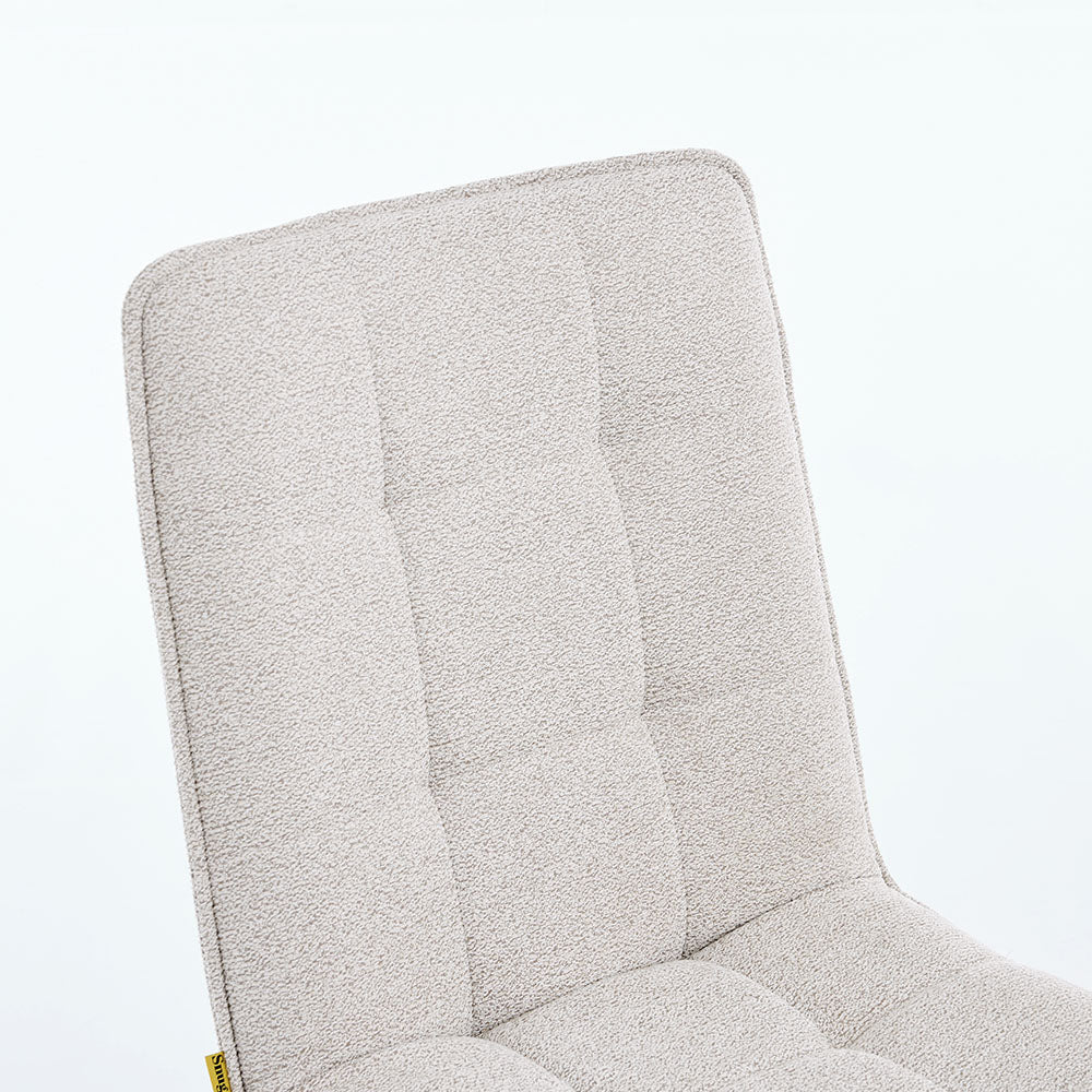 0.8m Grey Square Extending Ceramic Table & 4 x Grey Panel Stitch Chair Set - The Furniture Warehouse