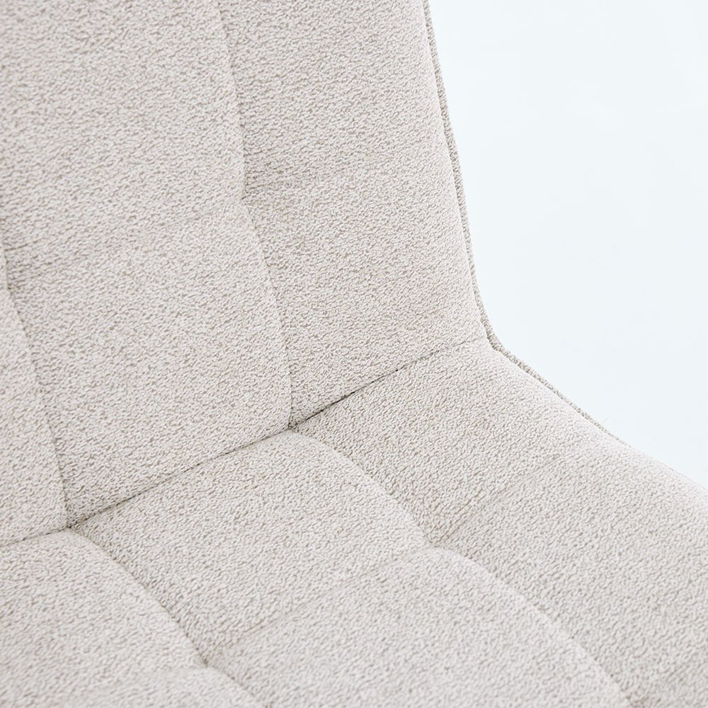 0.8m Grey Square Extending Ceramic Table & 4 x Grey Panel Stitch Chair Set - The Furniture Warehouse