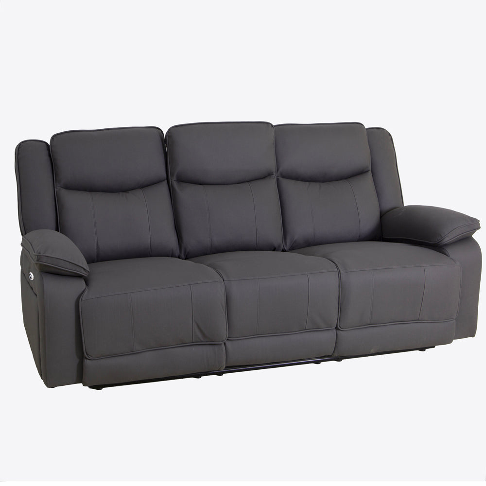 Milan Mocha Power Recliner 3 Seater Sofa