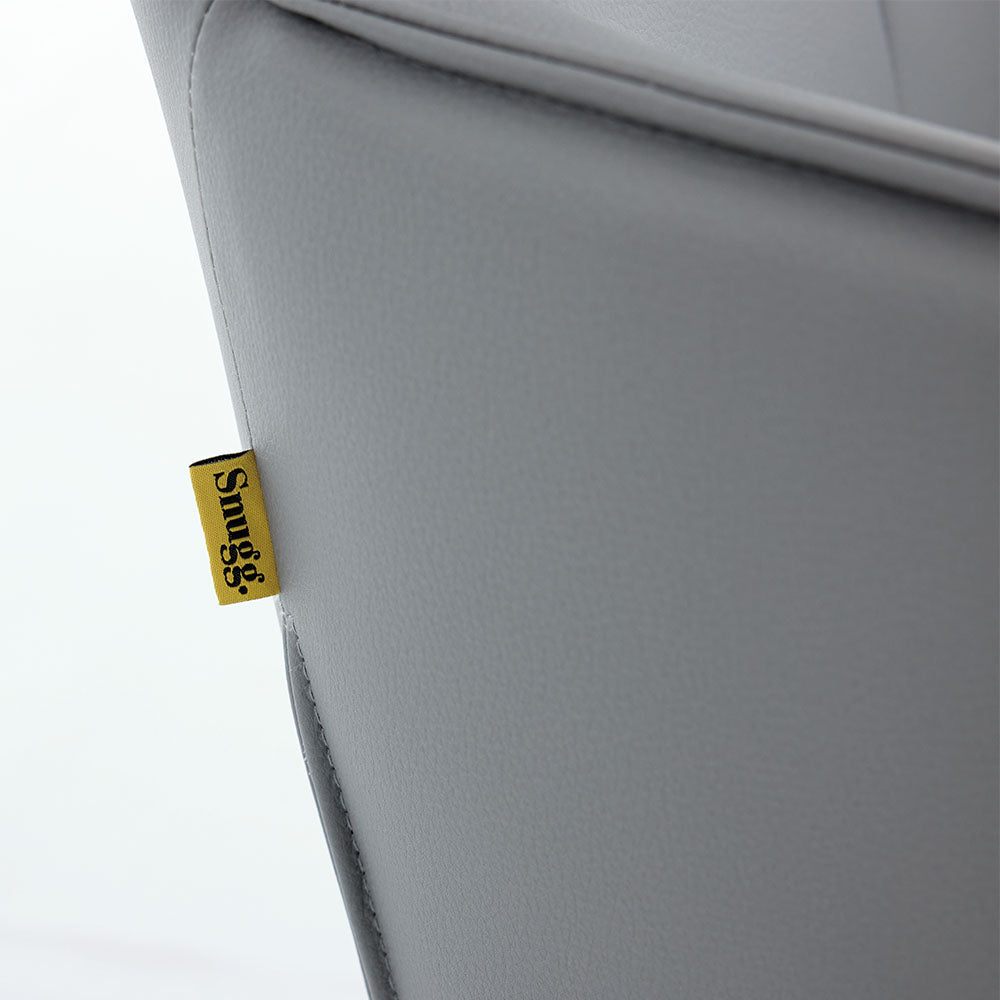 1.2m Grey Ceramic Table & 4 x Dark Grey Luxe Cross Stitch Swivel Chair Set - The Furniture Warehouse