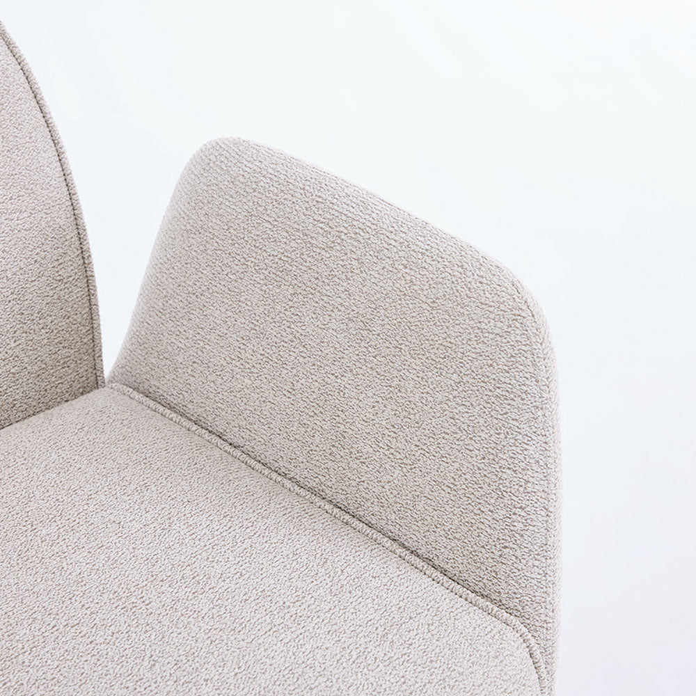 1.2m White Ceramic Table & 4 x Grey High Back Swivel Chair Set - The Furniture Warehouse