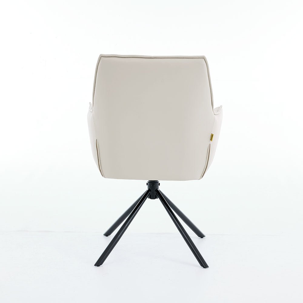 1.2m White Ceramic Table & 4 x Light Grey Luxe Cross Stitch Swivel Chair Set - The Furniture Warehouse
