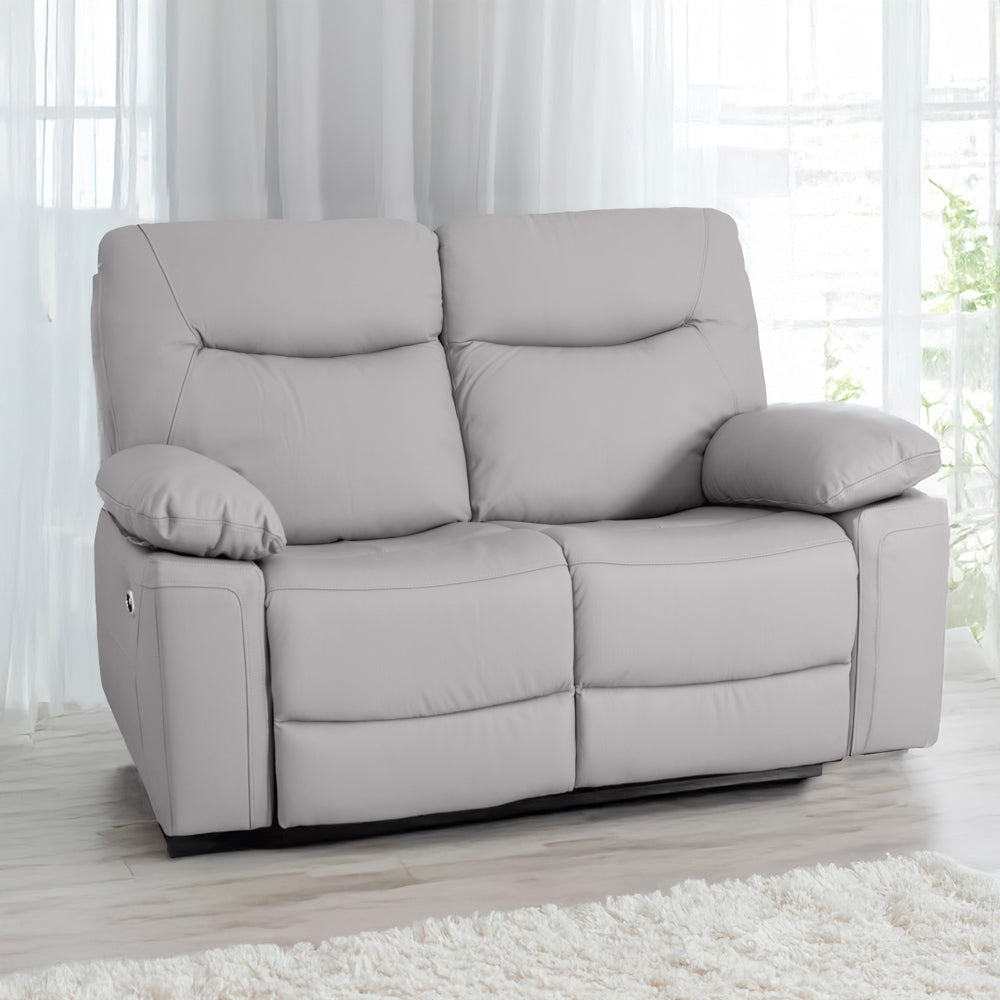 Florence Pearl Grey Power Recliner 2 Seater Sofa