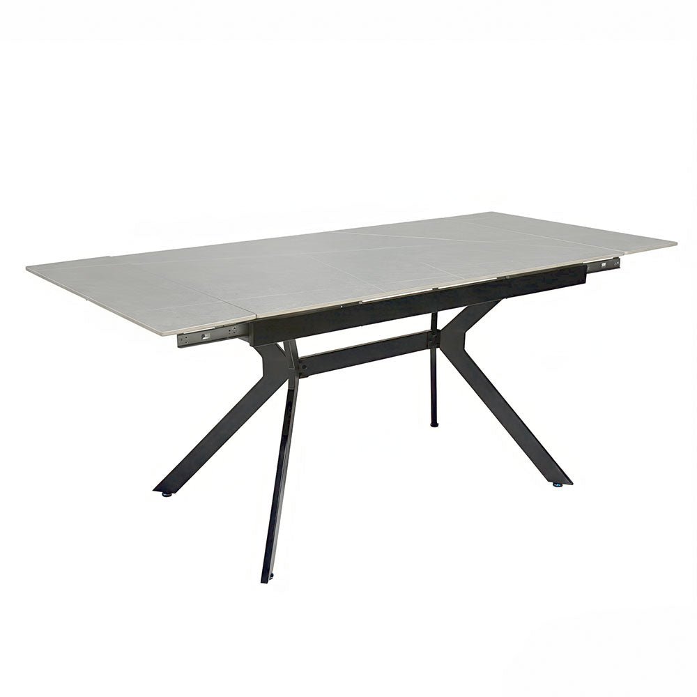 1.3m Grey Extending Ceramic Table - The Furniture Warehouse