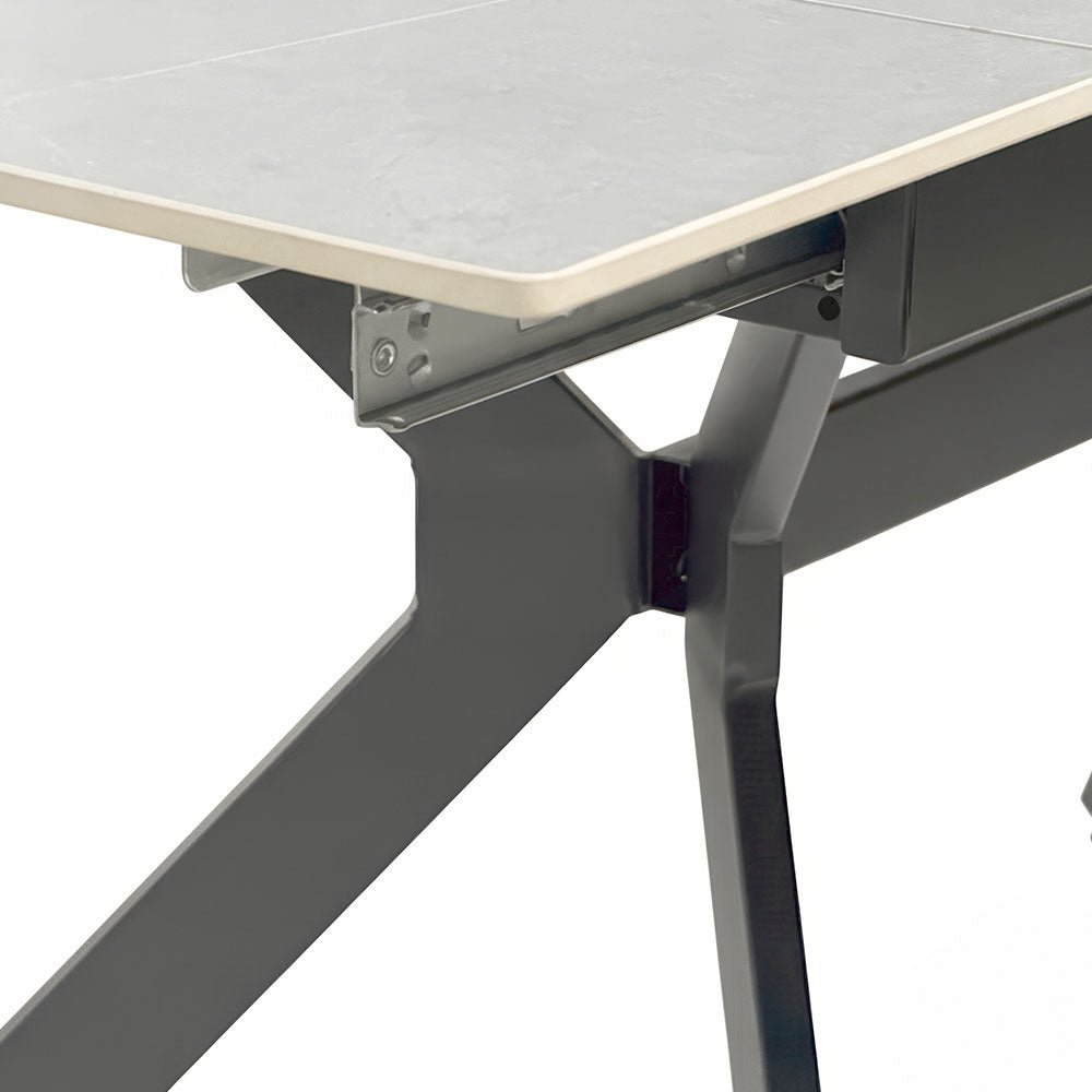 1.3m Grey Extending Ceramic Table - The Furniture Warehouse