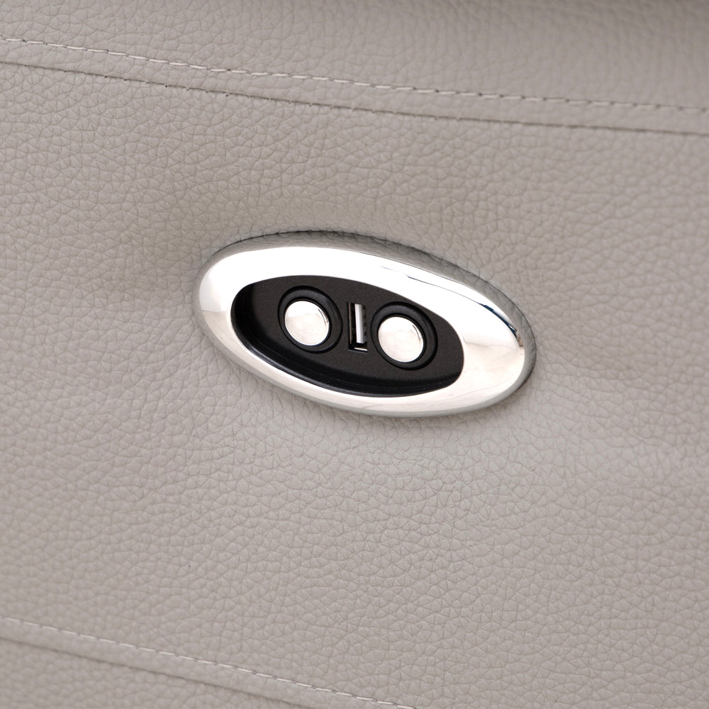 Florence Pearl Grey Power Recliner 2 Seater Sofa