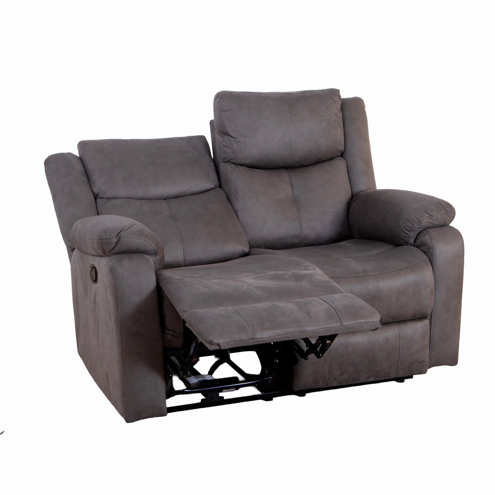 Rome Steel Manual Recliner 2 Seater Sofa