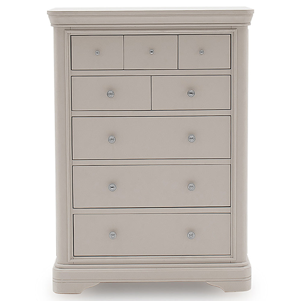 Harrington Taupe Painted 8 Drawer Chest