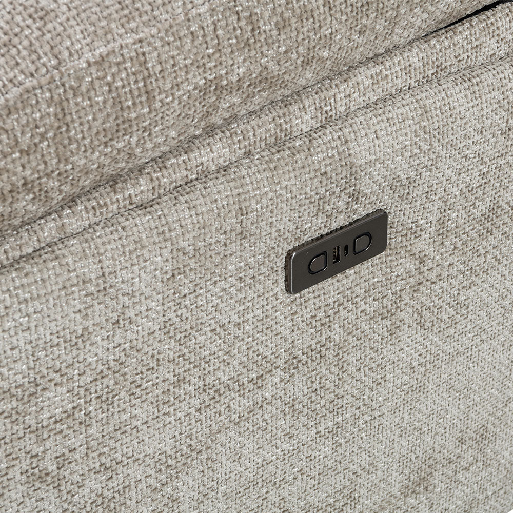 Venice Biscuit Power 2 Seater Sofa