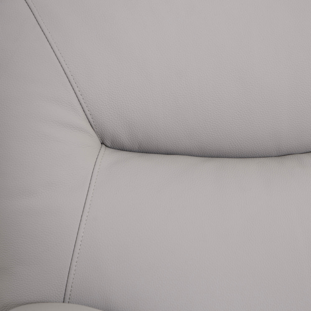 Florence Pearl Grey Power Corner Sofa with Console