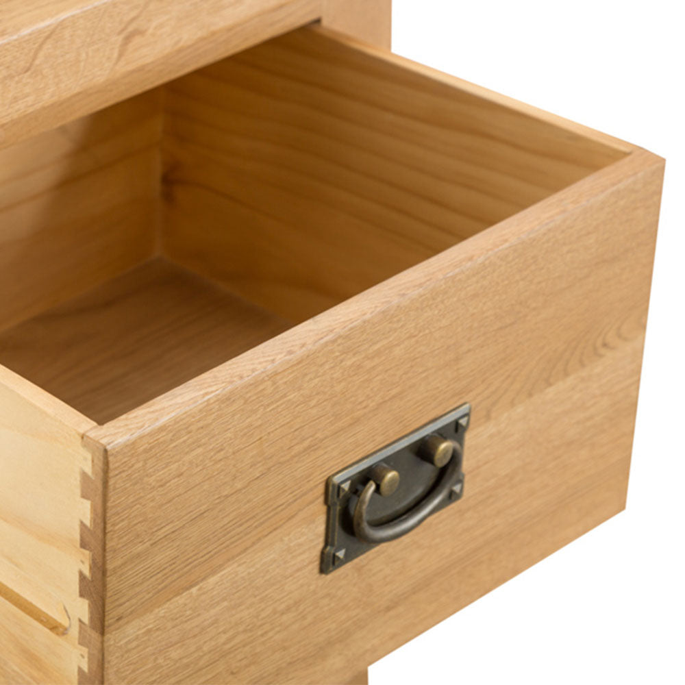 Winchester Oak 4 Drawer Narrow Chest