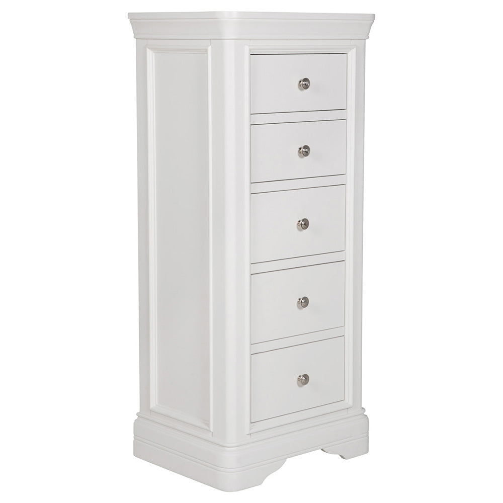 Harrington Bone Painted 5 Drawer Chest