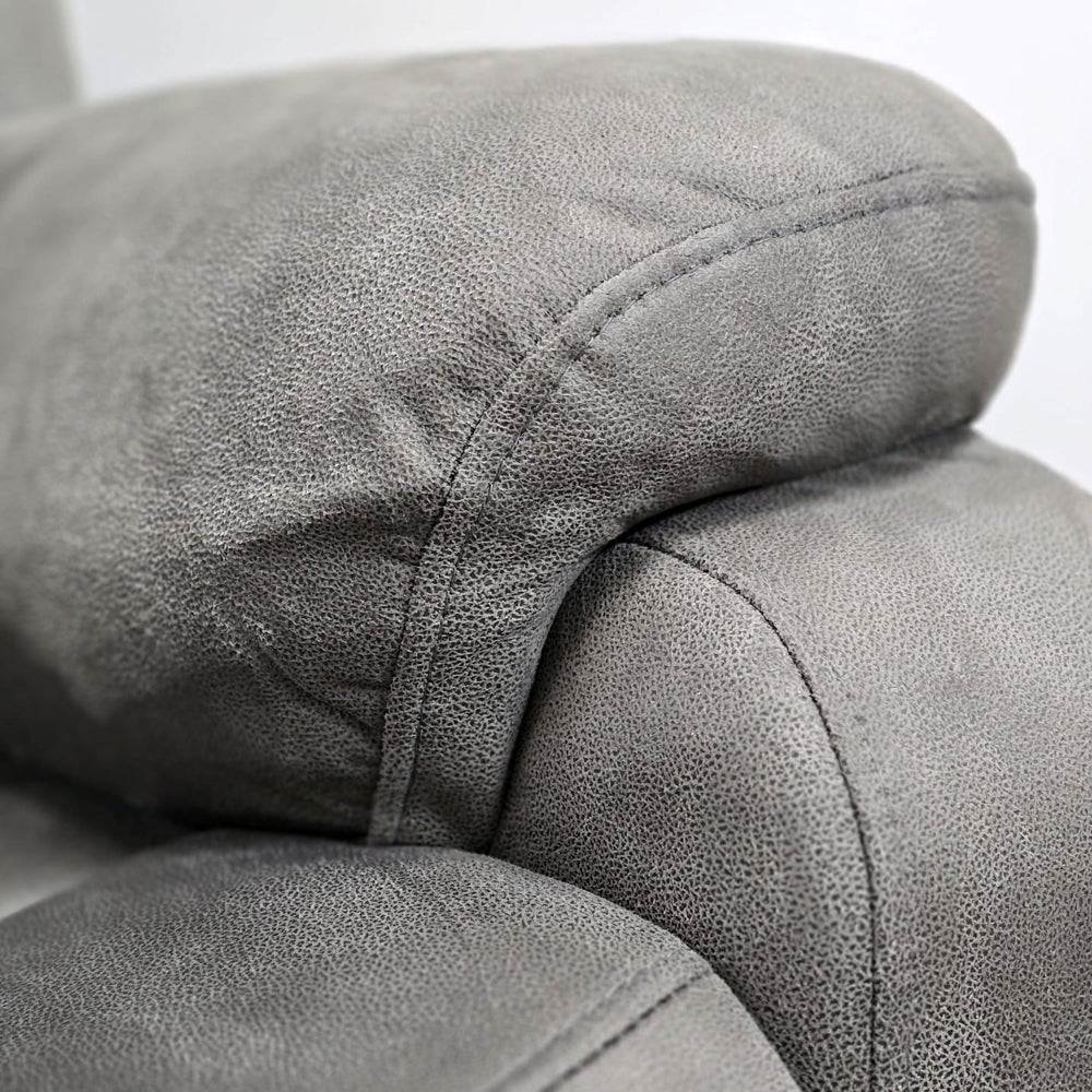 Rome Steel Power Recliner 2 Seater Sofa
