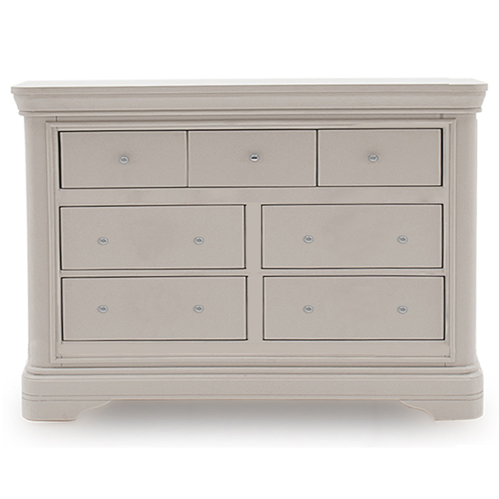 Harrington Taupe Painted 7 Drawer Chest