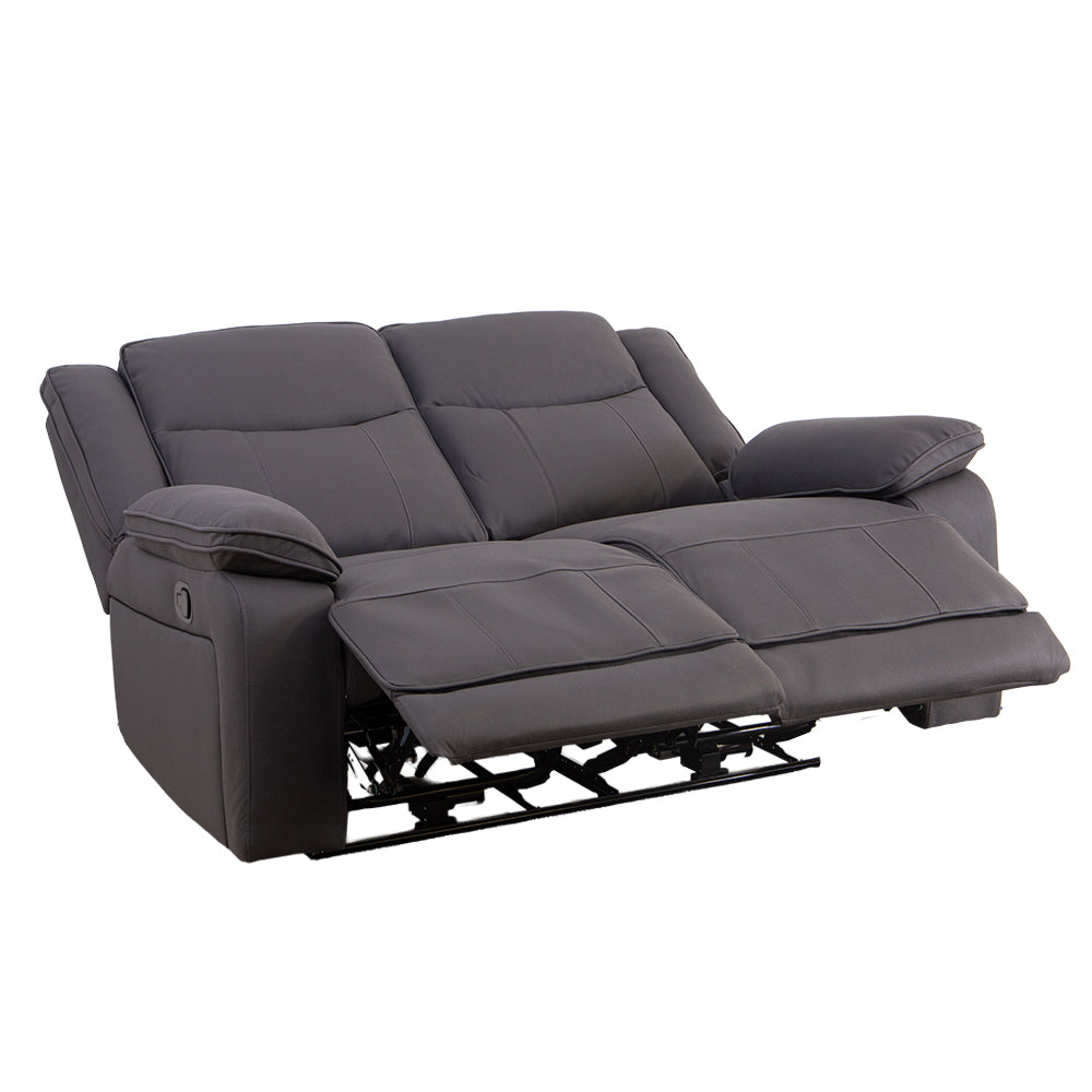 Milan Mocha Manual Recliner 2 Seater Sofa