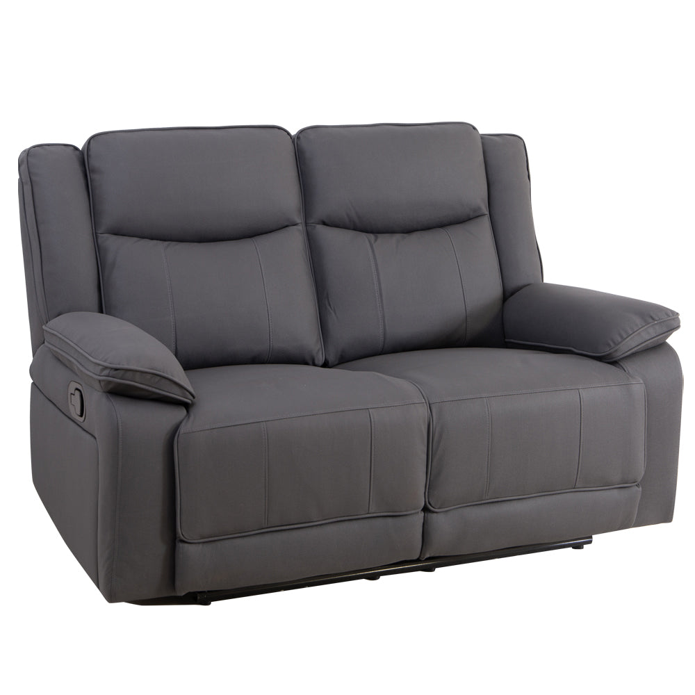 Milan Mocha Manual Recliner 2 Seater Sofa