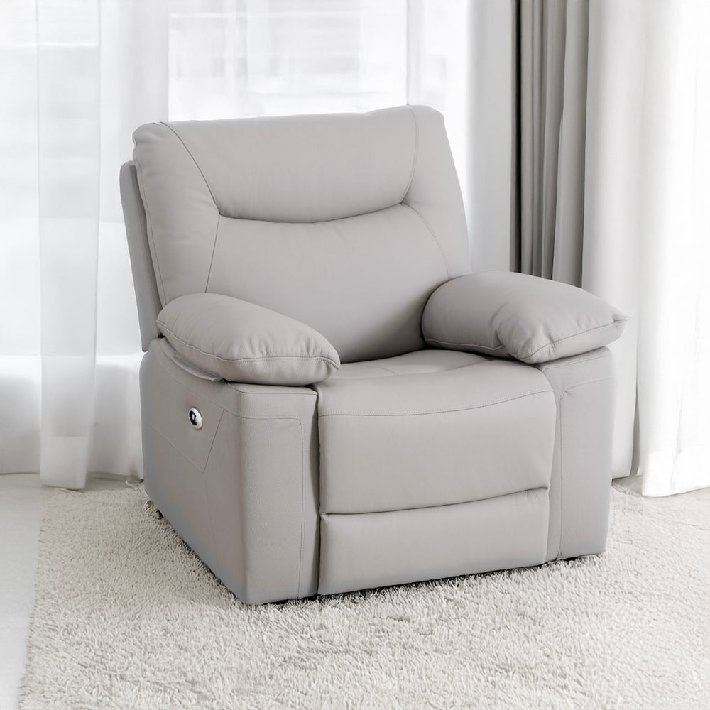 Florence Pearl Grey Power Recliner Armchair