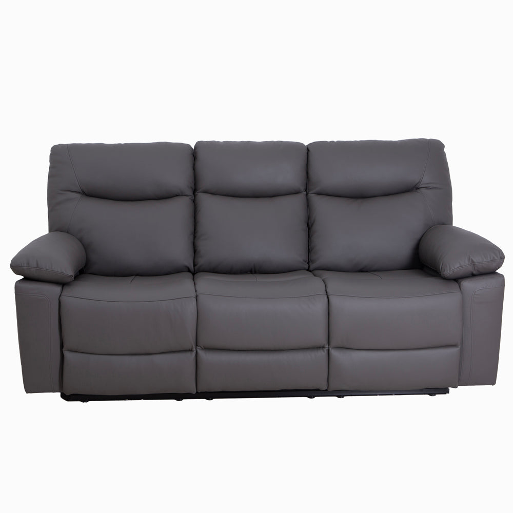 Florence Pewter Power Recliner 3 Seater Sofa with Console
