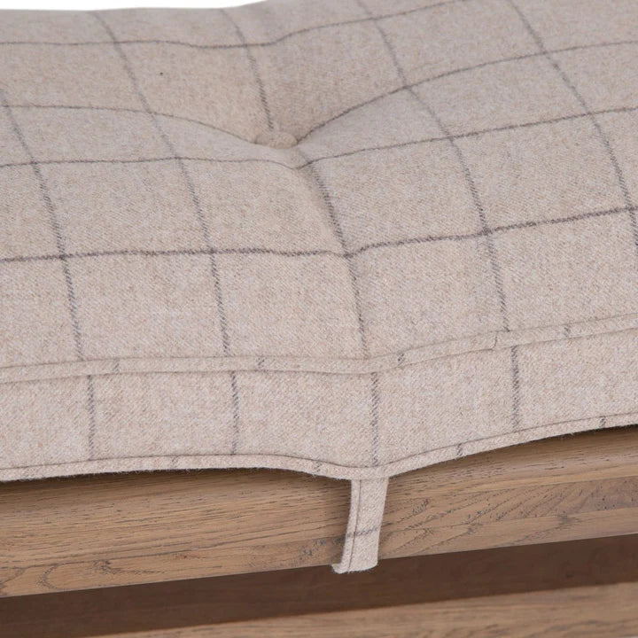 Wessex Smoked Oak 1.8m Bench Cushion Natural