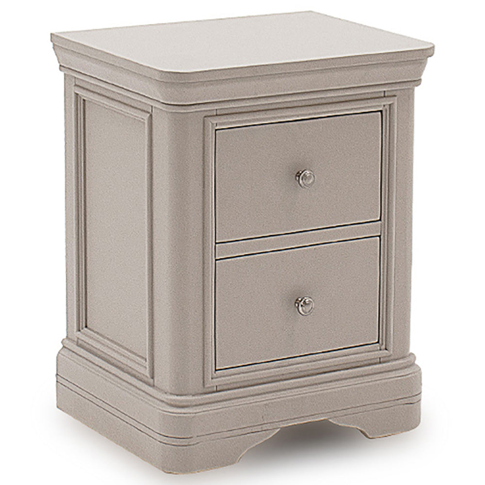 Harrington Taupe Painted Bedside Table