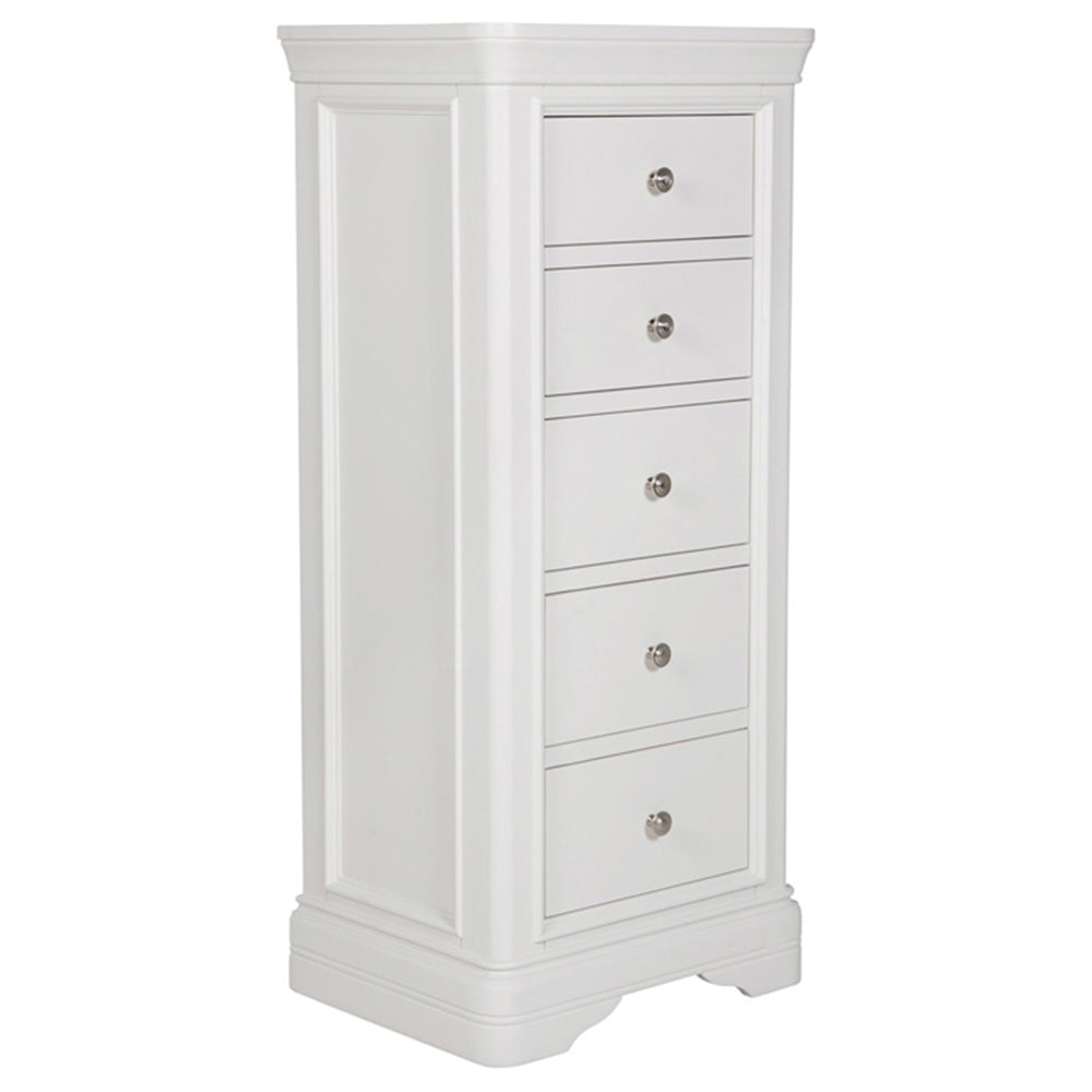 Harrington Bone Painted 5 Drawer Chest
