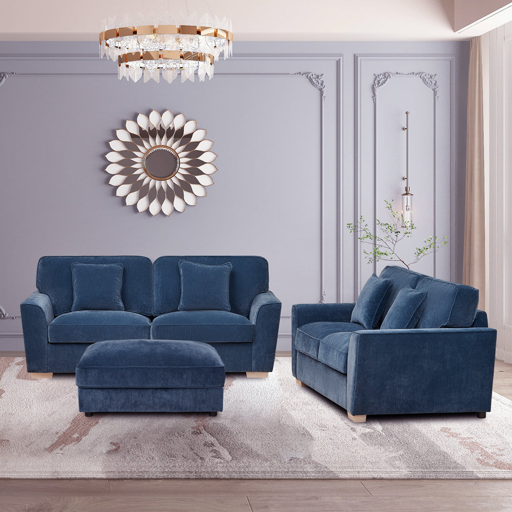 Harrow Royal Blue Foot Stool