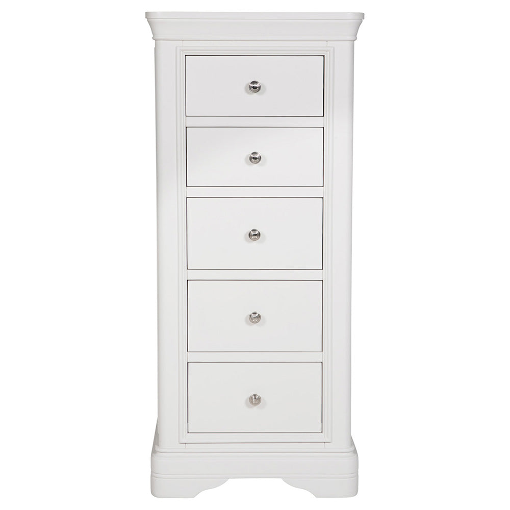 Harrington Bone Painted 5 Drawer Chest
