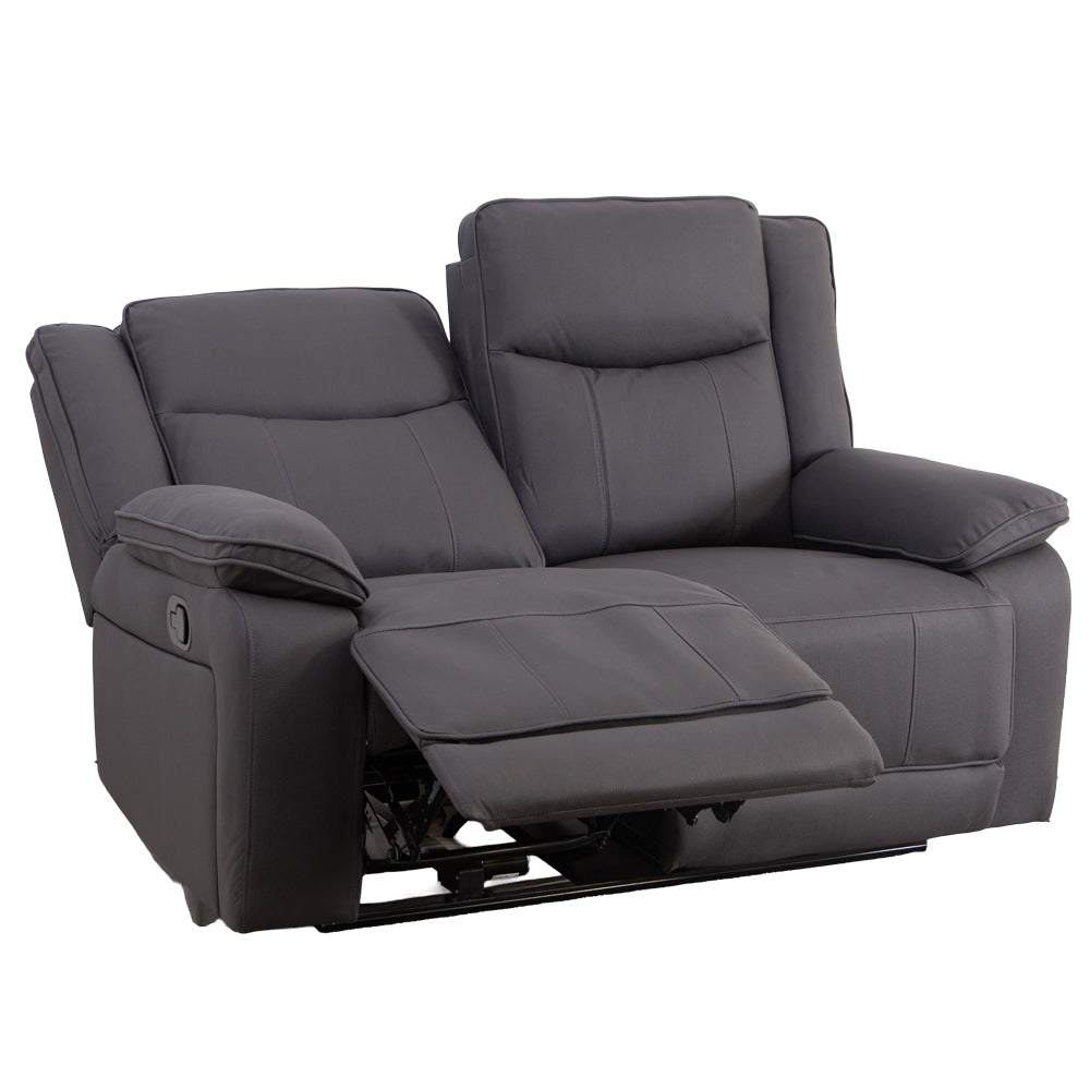 Milan Mocha Manual Recliner 2 Seater Sofa