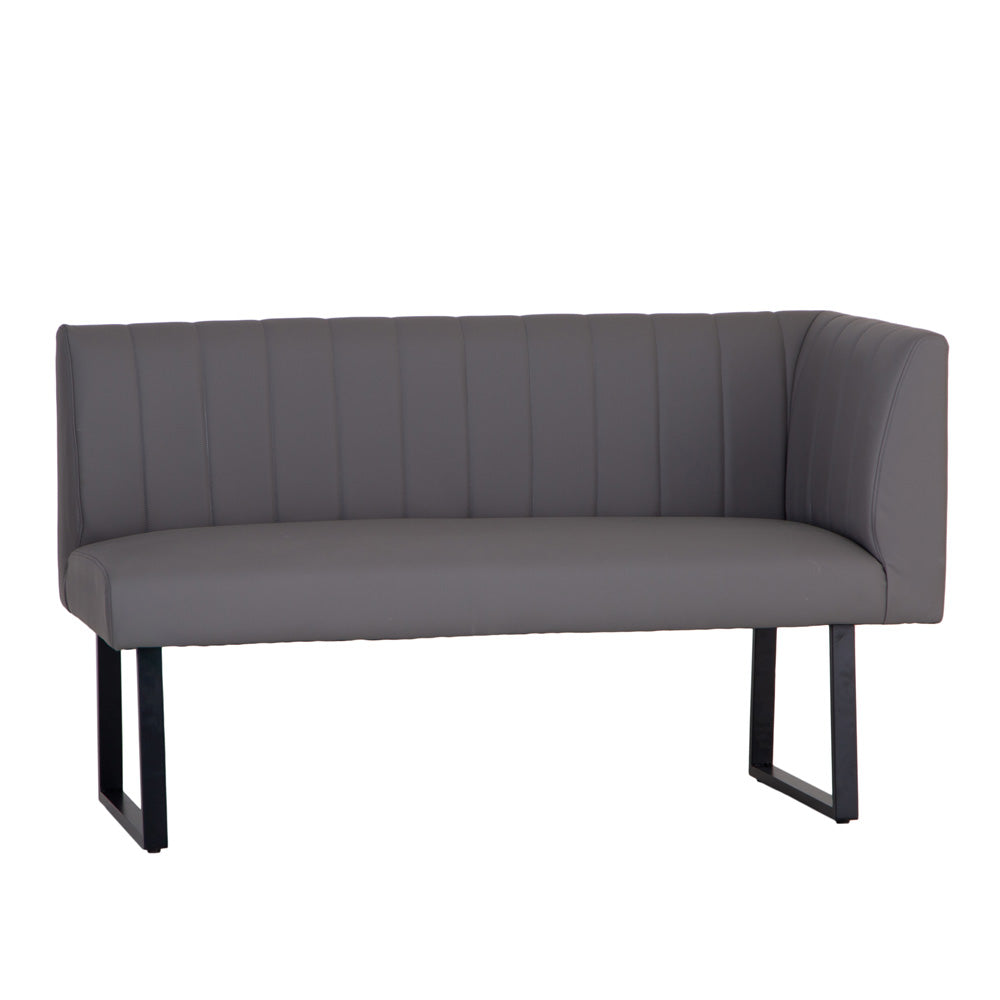 Charlesworth Grey 142cm Right Hand Modern Industrial Dining Bench