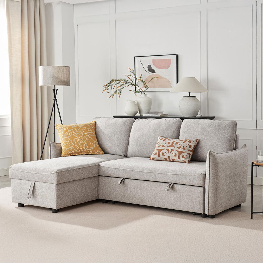 Bergamo Corner Sofa Bed with Storage