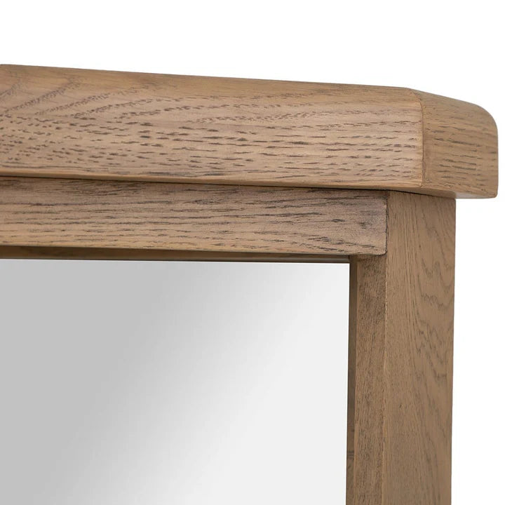 Wessex Smoked Oak Corner Mirrored Coat Rack