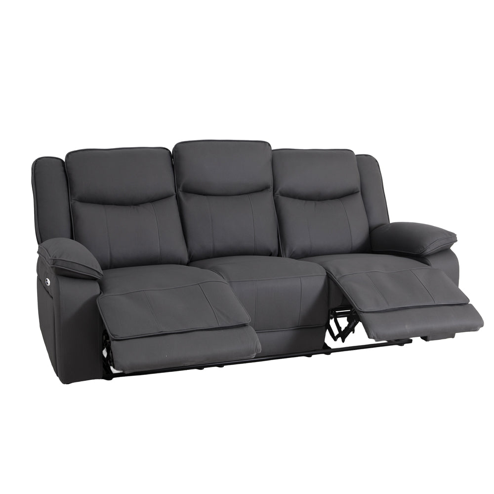 Milan Mocha Power Recliner 3 Seater Sofa