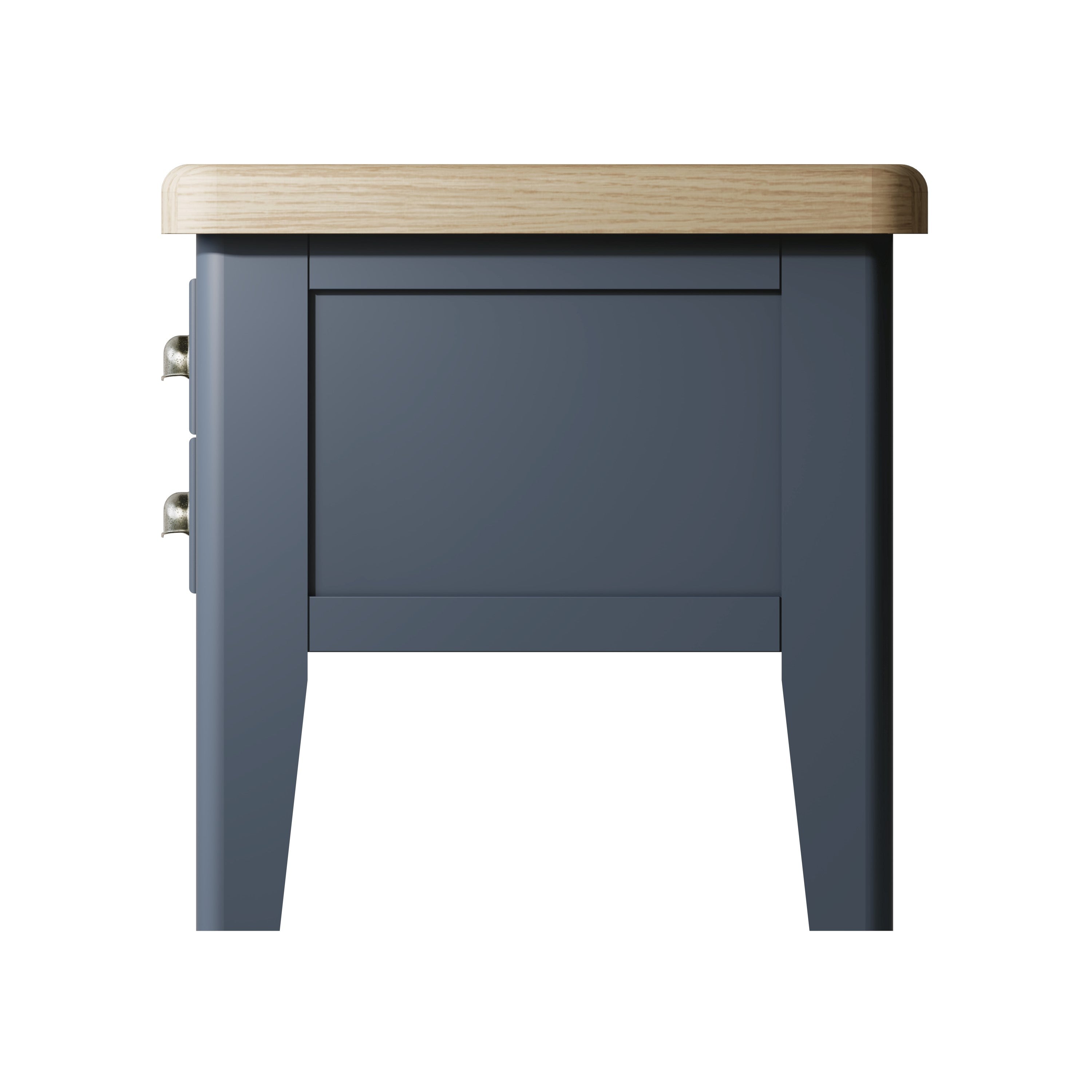Wessex Smoked Oak Blue Painted Lamp Table