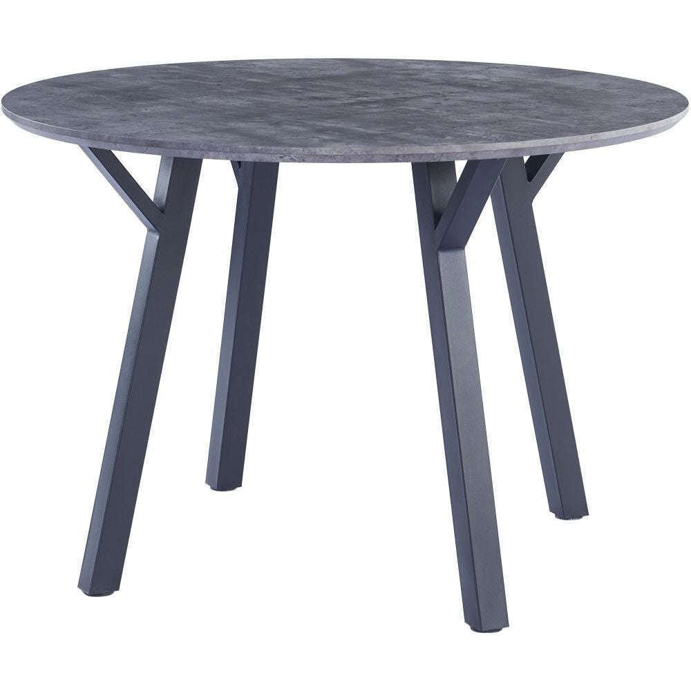 Bexley 1.1m Concrete Effect Round Dining Table