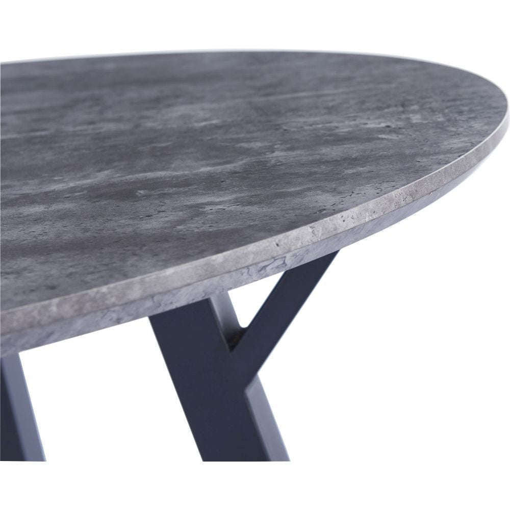 Bexley 1.1m Concrete Effect Round Dining Table