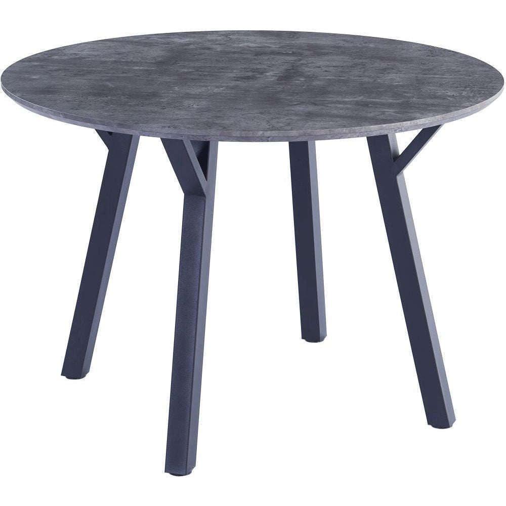 Bexley 1.1m Concrete Effect Round Dining Table