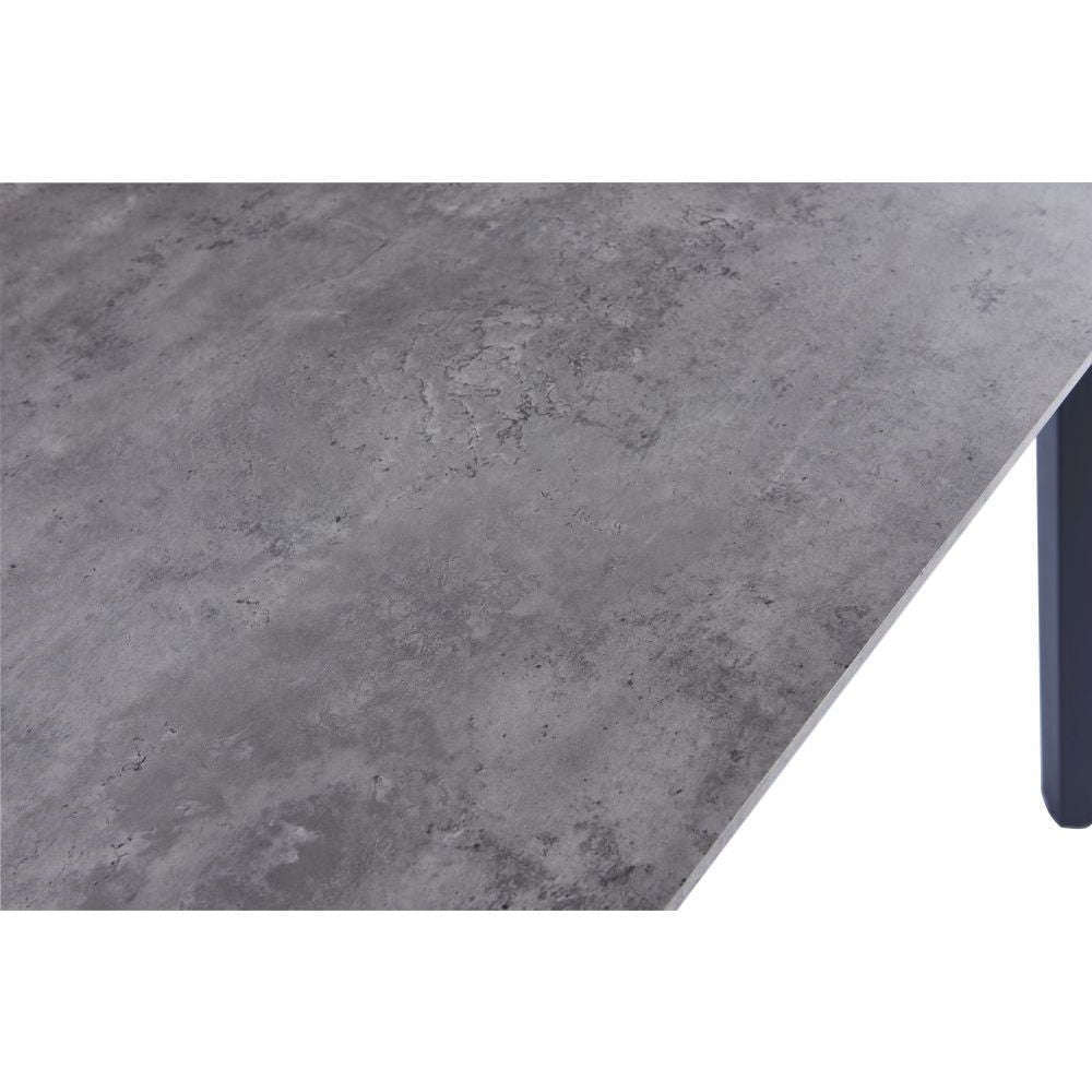 Bexley 1.2m Concrete Effect Fixed Top Dining Table