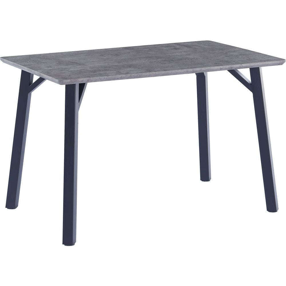 Bexley 1.2m Concrete Effect Fixed Top Dining Table