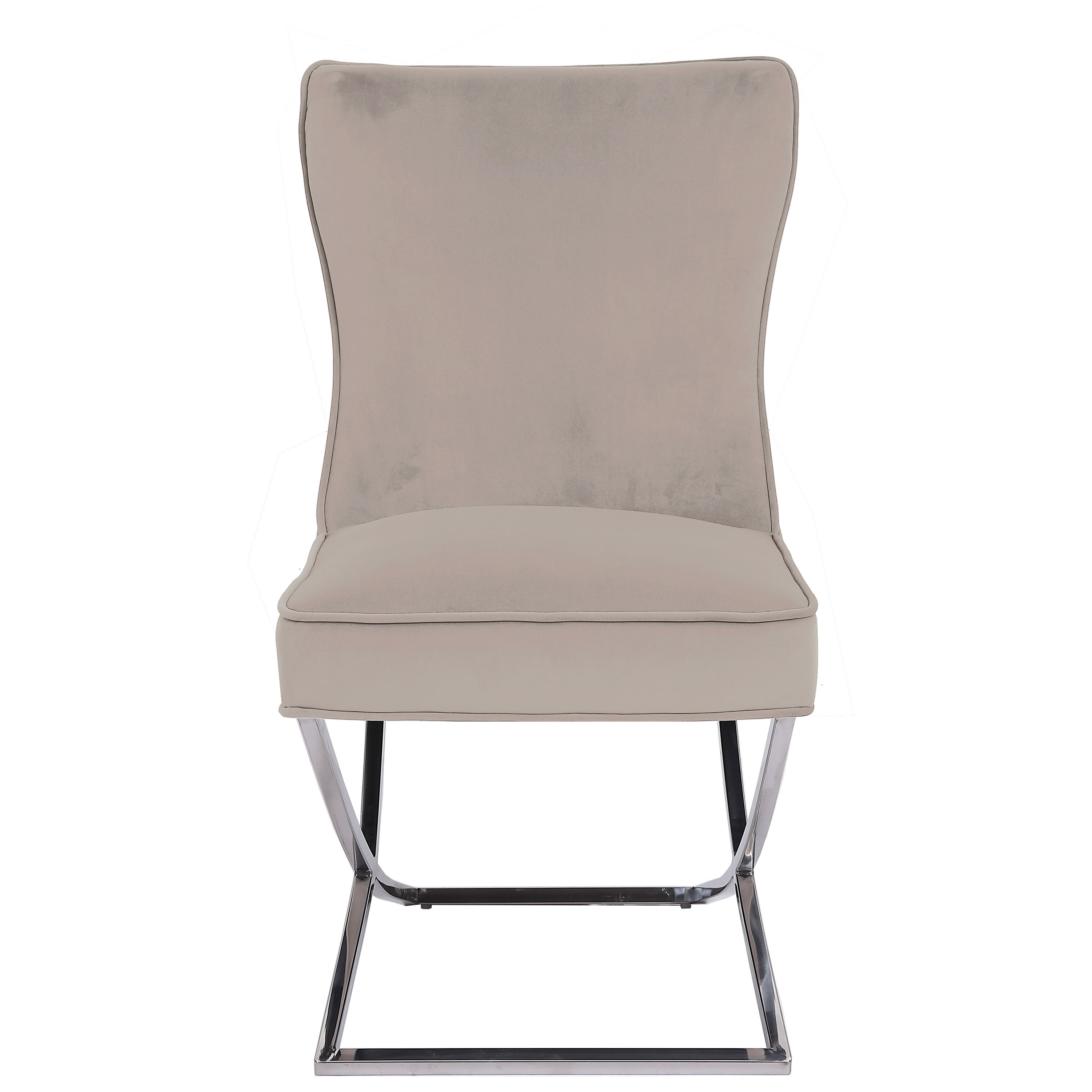 Challaston Taupe Velvet Dining Chair
