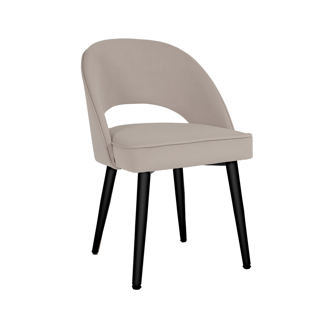 Chevington Retro Velvet Taupe Dining Chair