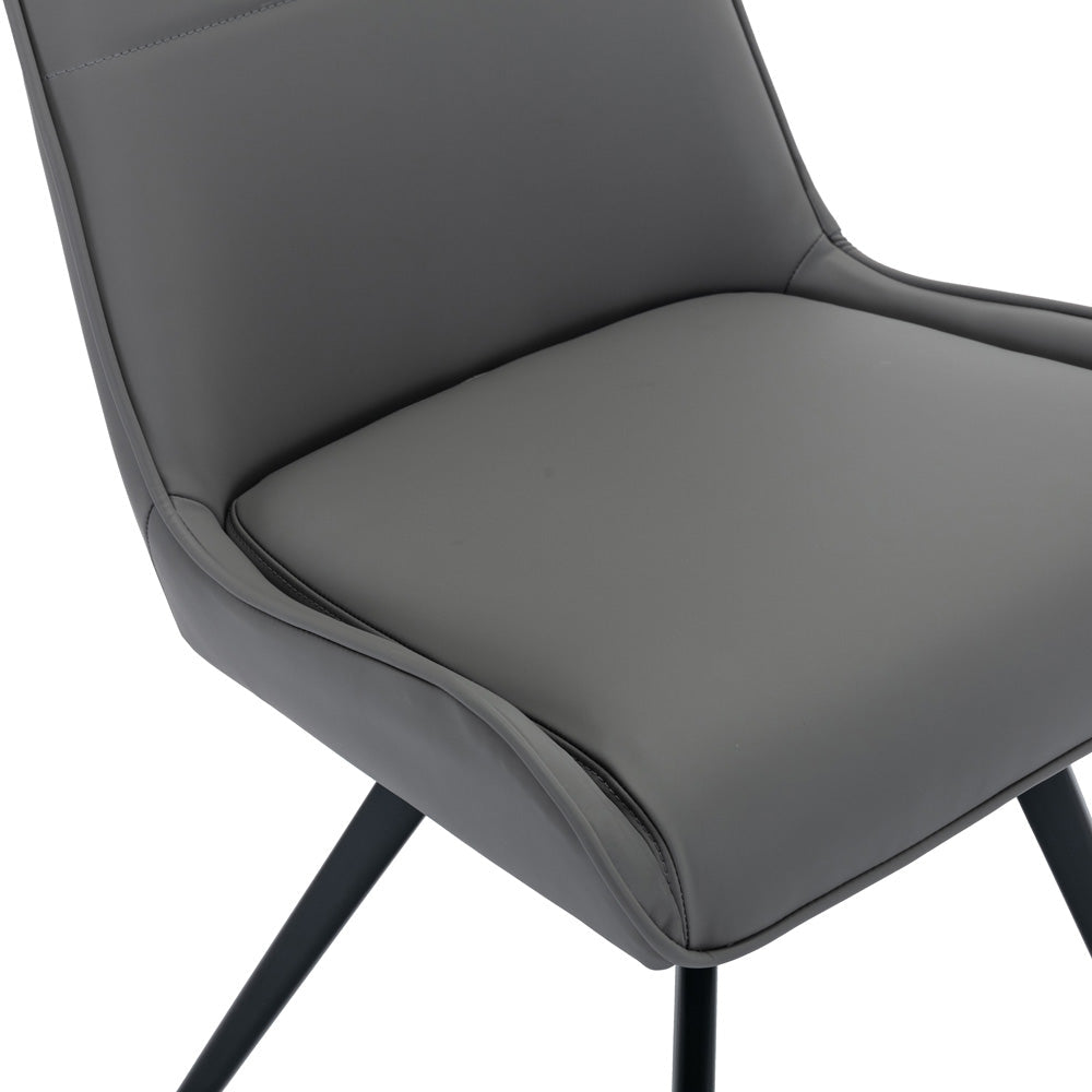 Chatburn Modern Industrial Grey Dining Chair