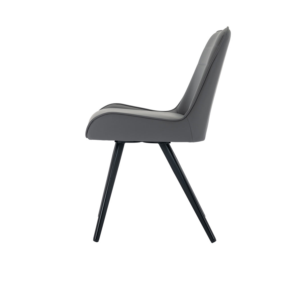 Chatburn Modern Industrial Grey Dining Chair
