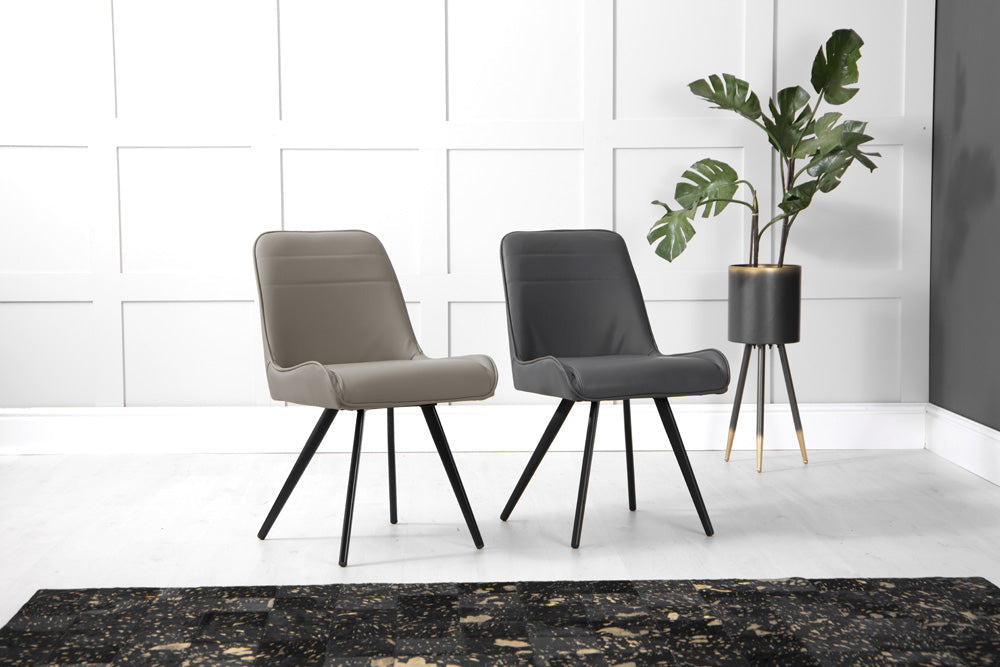 Chatburn Modern Industrial Taupe Dining Chair