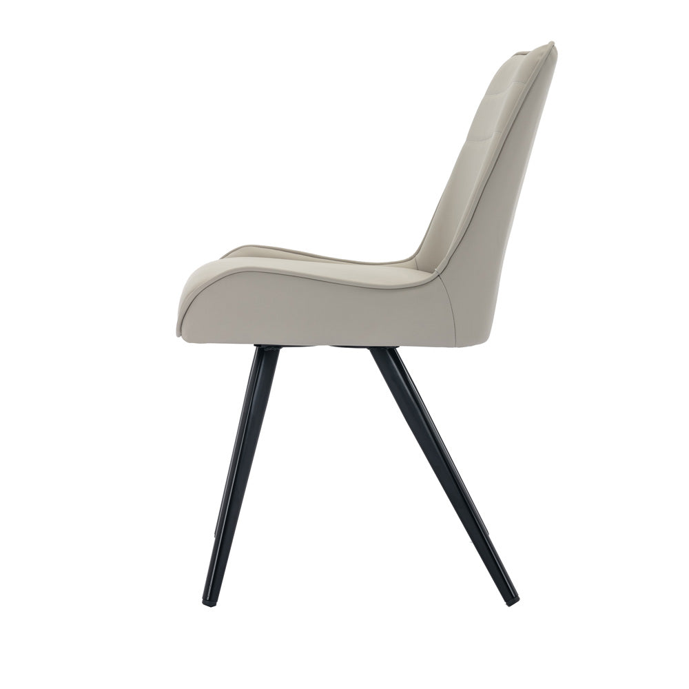 Chatburn Modern Industrial Taupe Dining Chair