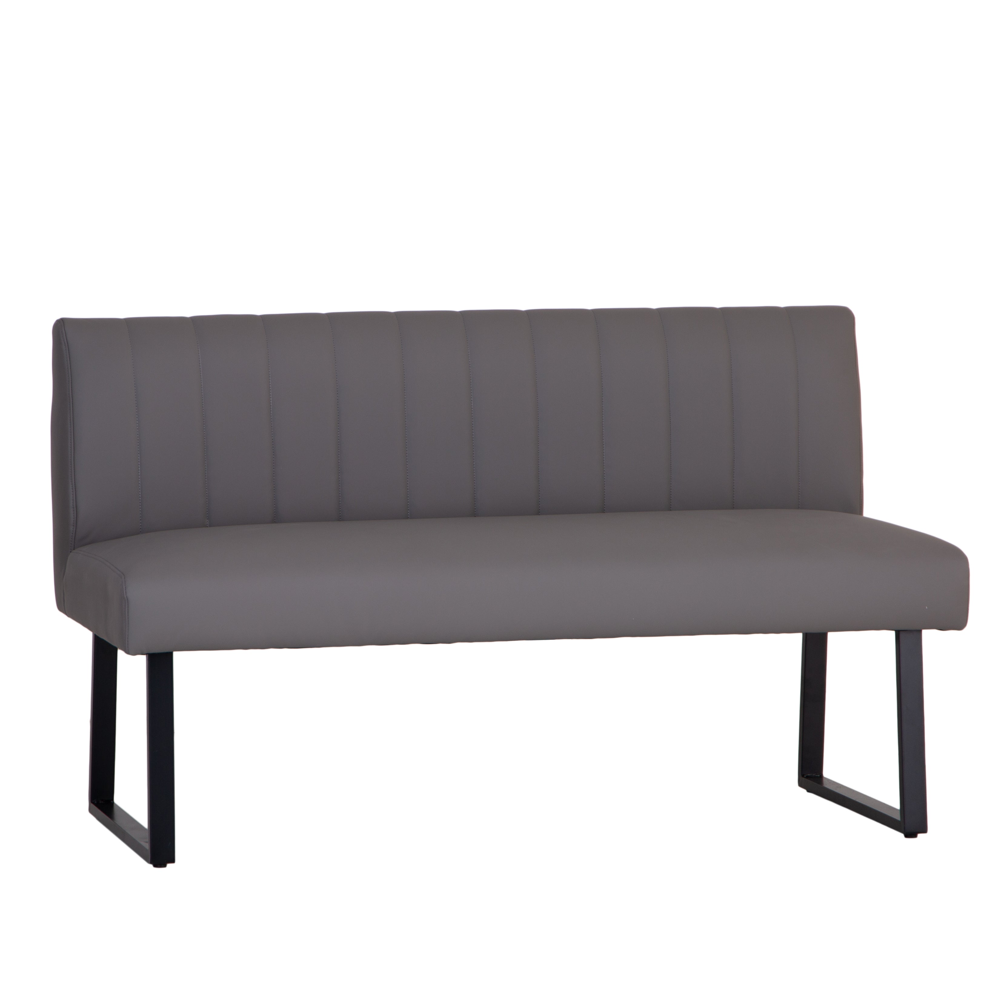 Charlesworth Grey 140cm Modern Industrial Dining Bench