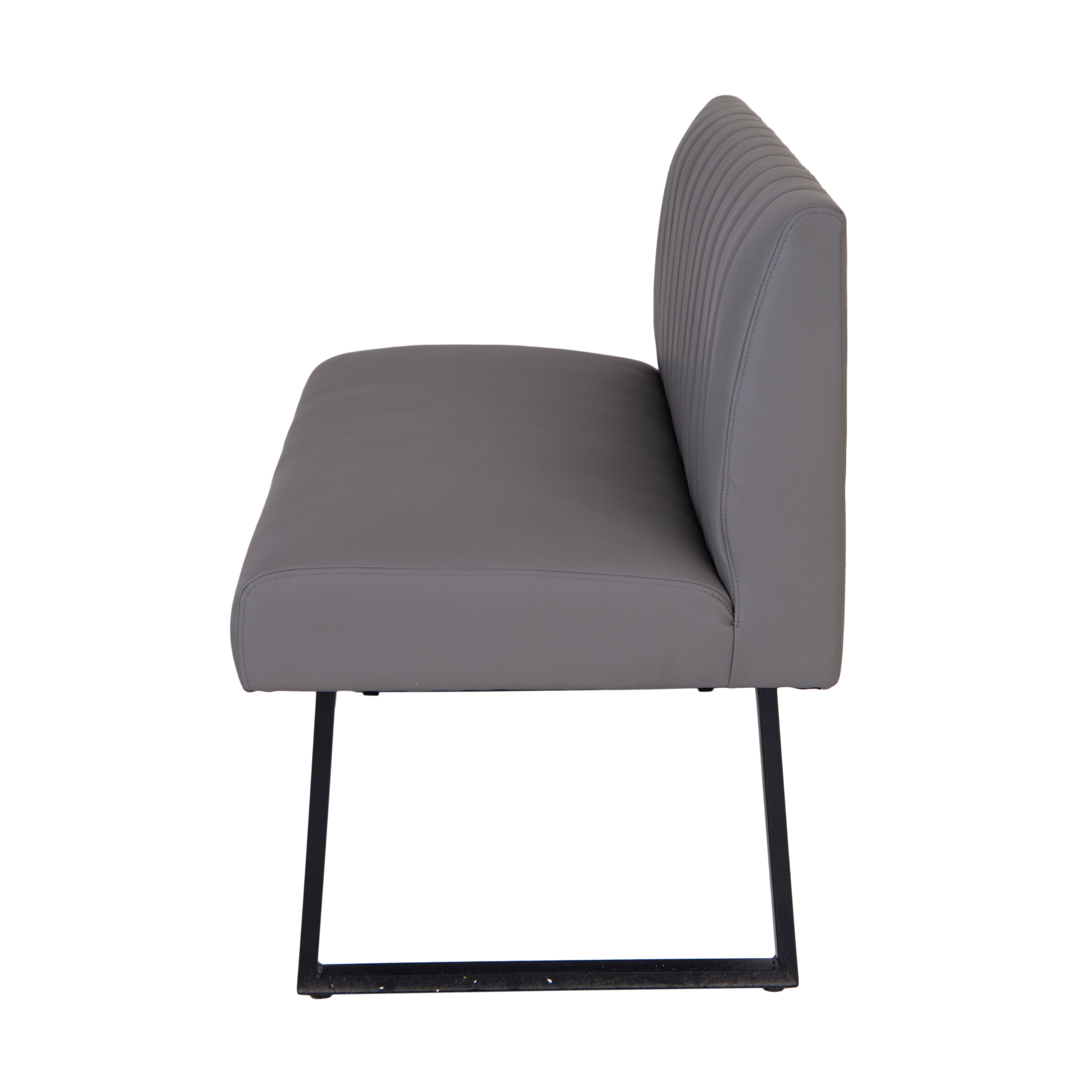 Charlesworth Grey 140cm Modern Industrial Dining Bench