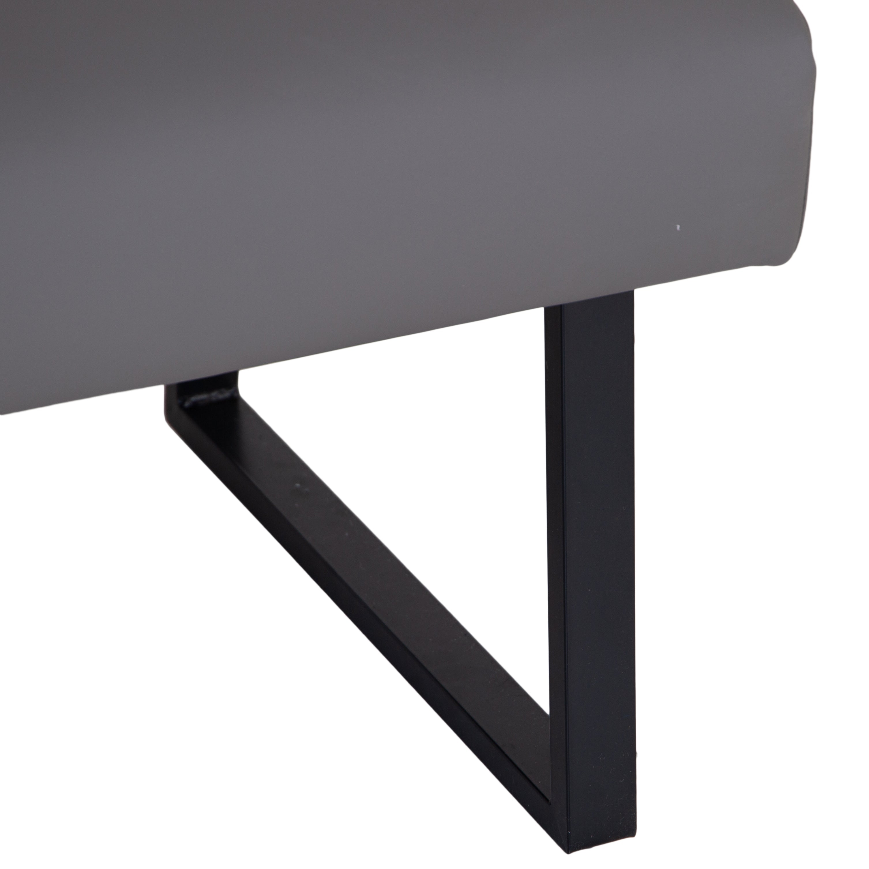 Charlesworth Grey 140cm Modern Industrial Dining Bench