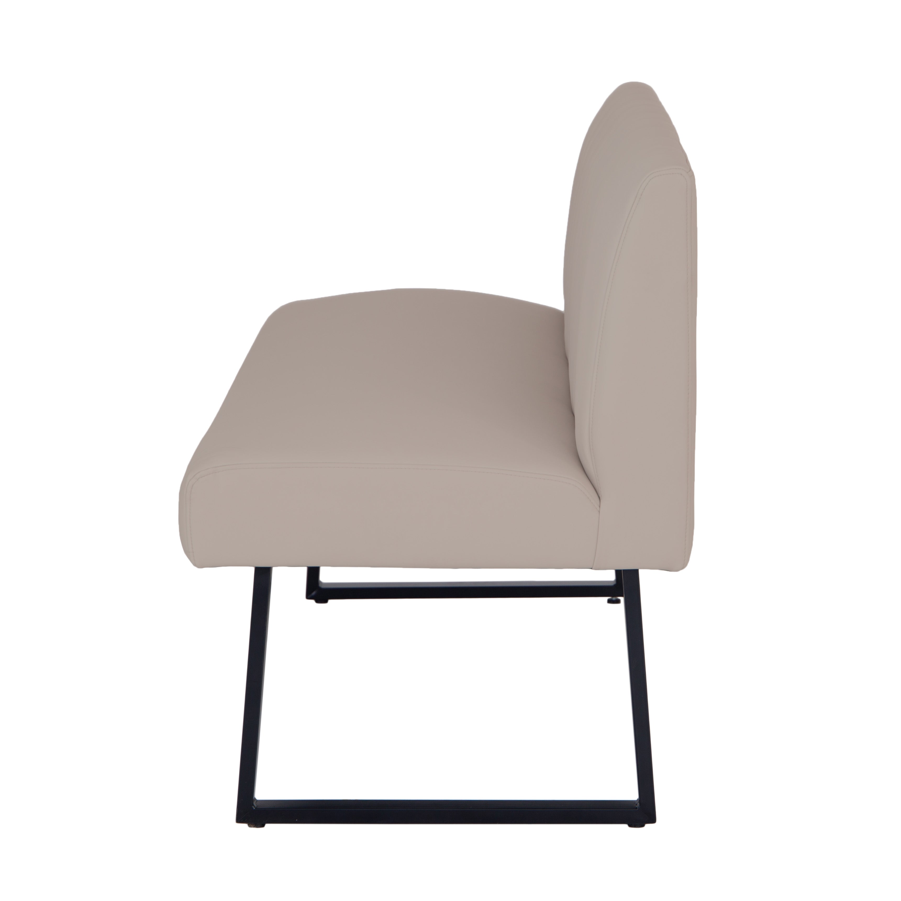 Charlesworth Taupe 140cm Modern Industrial Dining Bench